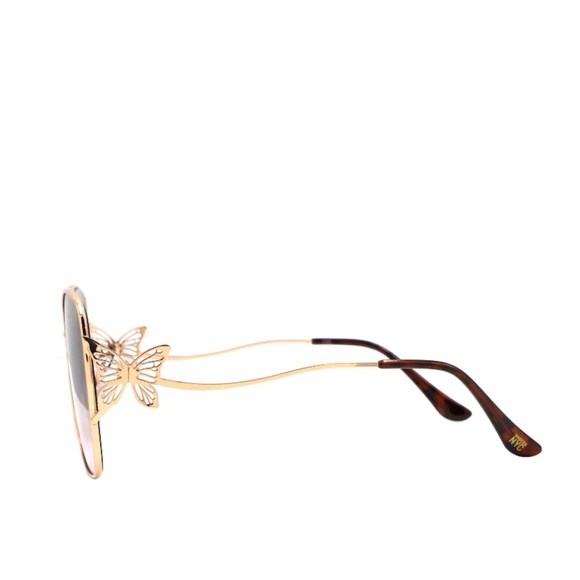 Madden NYC Jill Metal Square Rosegold Sunglasses - Picture 3 of 4